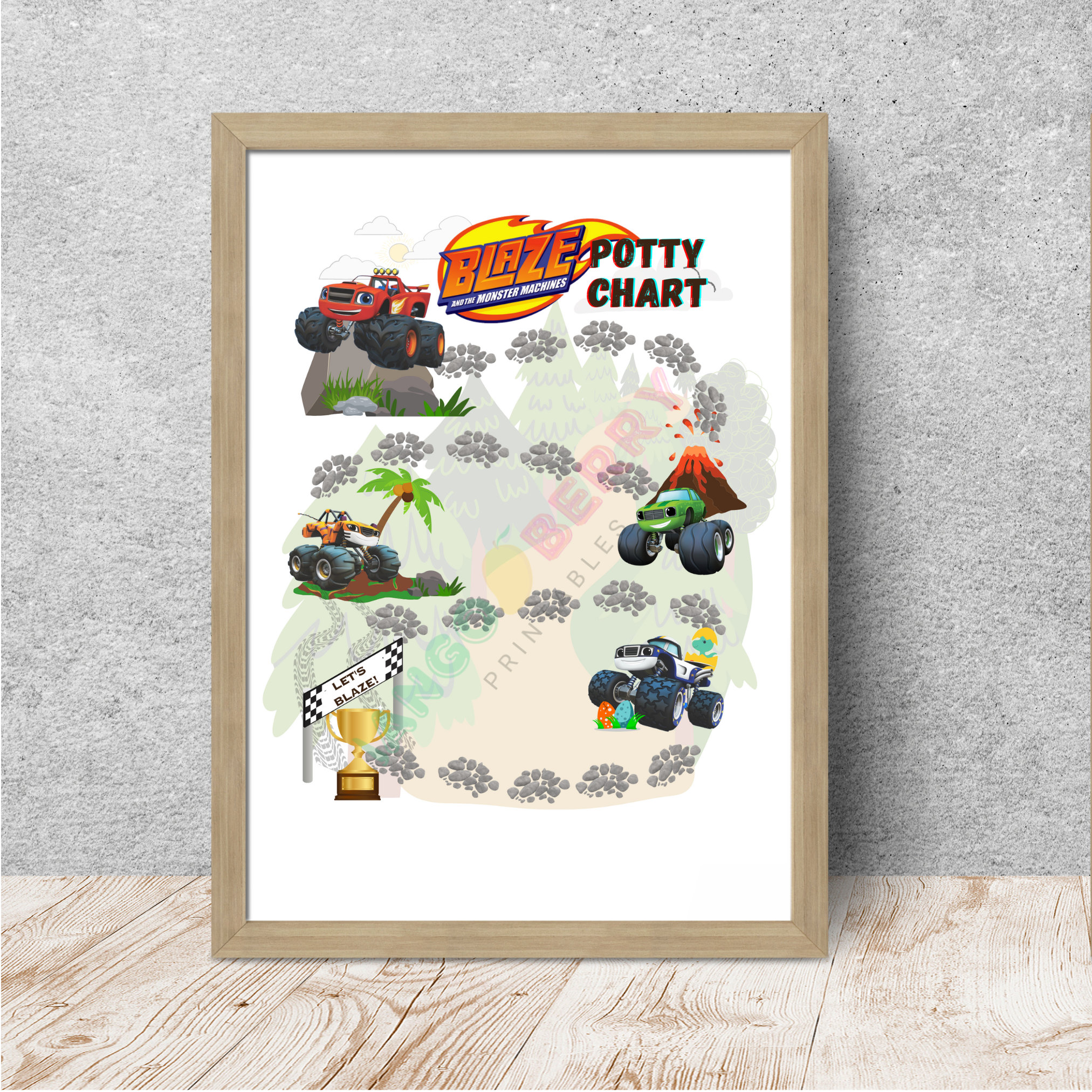 Potty Sticker Chart, Toddler Reward Chart, Kids Routine Chart, Child ...