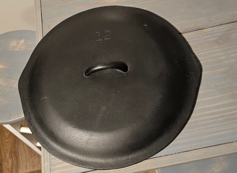 Vintage Cast Iron Lid Etsy