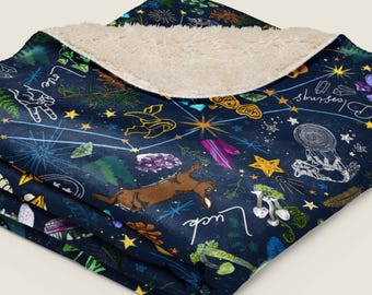 Under the Stars Sherpa Blanket