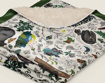 Mountain Adventures Sherpa Blanket