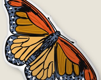 Red & Gold Butterfly-shaped Throw Pillow | Bohemian Home Decor