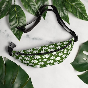 Daisy Hip Pack | Flower Fanny Pack | Hiking Sling Bag | Outdoor Camping Gear | Dog Gear