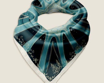 Blue Moon Bandana Scarf | 100% Recycled Material | 3 Size Options