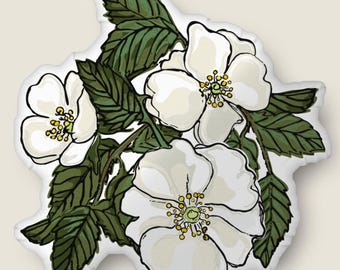 Wild Mammy Rose Custom-shaped Throw Pillow