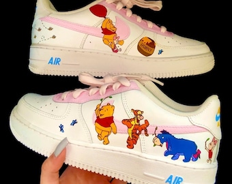 Hand-Painted Winnie the Pooh Nike Air Force 1 | Custom Disney Sneakers