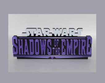 Shadows of the Empire Logo 3D printed Logo Sign Wall Desk Shelf Art