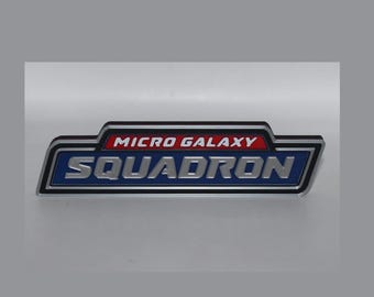 Micro Galaxy Squadron 3D printed Logo Sign Wall Desk Shelf Art