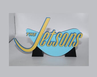 The Jetsons 3D printed Logo Sign Wall Desk Shelf Art