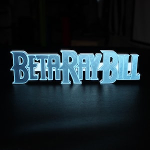 Ray Bill 3D gedrucktes Logo Schild Wand Schreibtisch Regal Kunst
