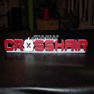 CrossHair 3D gedrucktes Logo Schild Wand Schreibtisch Regal Kunst