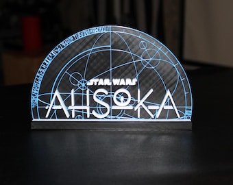 Ahsoka 3D printed Logo Sign Wall Desk Shelf Art
