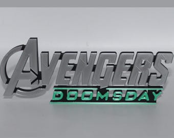 Avengers Doomsday 3D printed Logo Sign Wall Desk Shelf Art