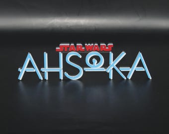 Ahsoka 3D printed Logo Sign Wall Desk Shelf Art