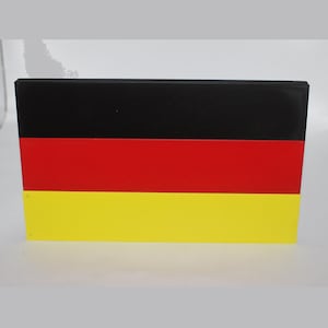 Drapeau allemand, logo imprimé en 3D, art mural pour étagère de bureau