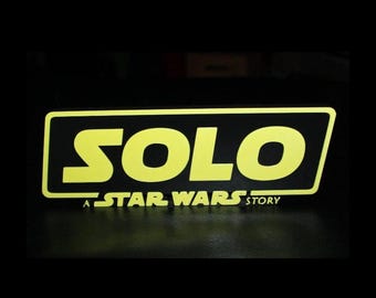 Solo a Star Wars story 3D printed Logo Sign Wall Desk Shelf Art