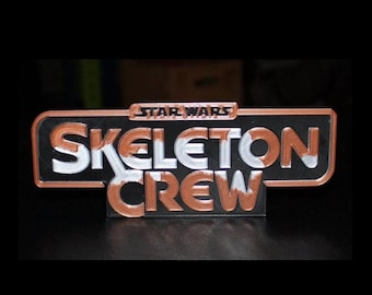 Skeleton Crew 3D printed Logo Sign Wall Desk Shelf Art