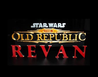 Revan Star Wars Logo: 3D Printed Knights of the Old Republic Sign