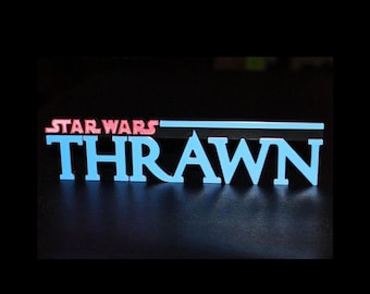 Thrawn 3D printed Logo Sign Wall Desk Shelf Art