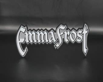 Emma Frost 3D printed Logo Sign Wall Desk Shelf Art