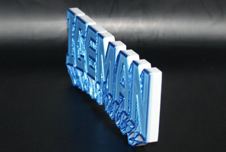 Iceman 3D Printed Logo Sign Wall Desk Shelf Art - Etsy