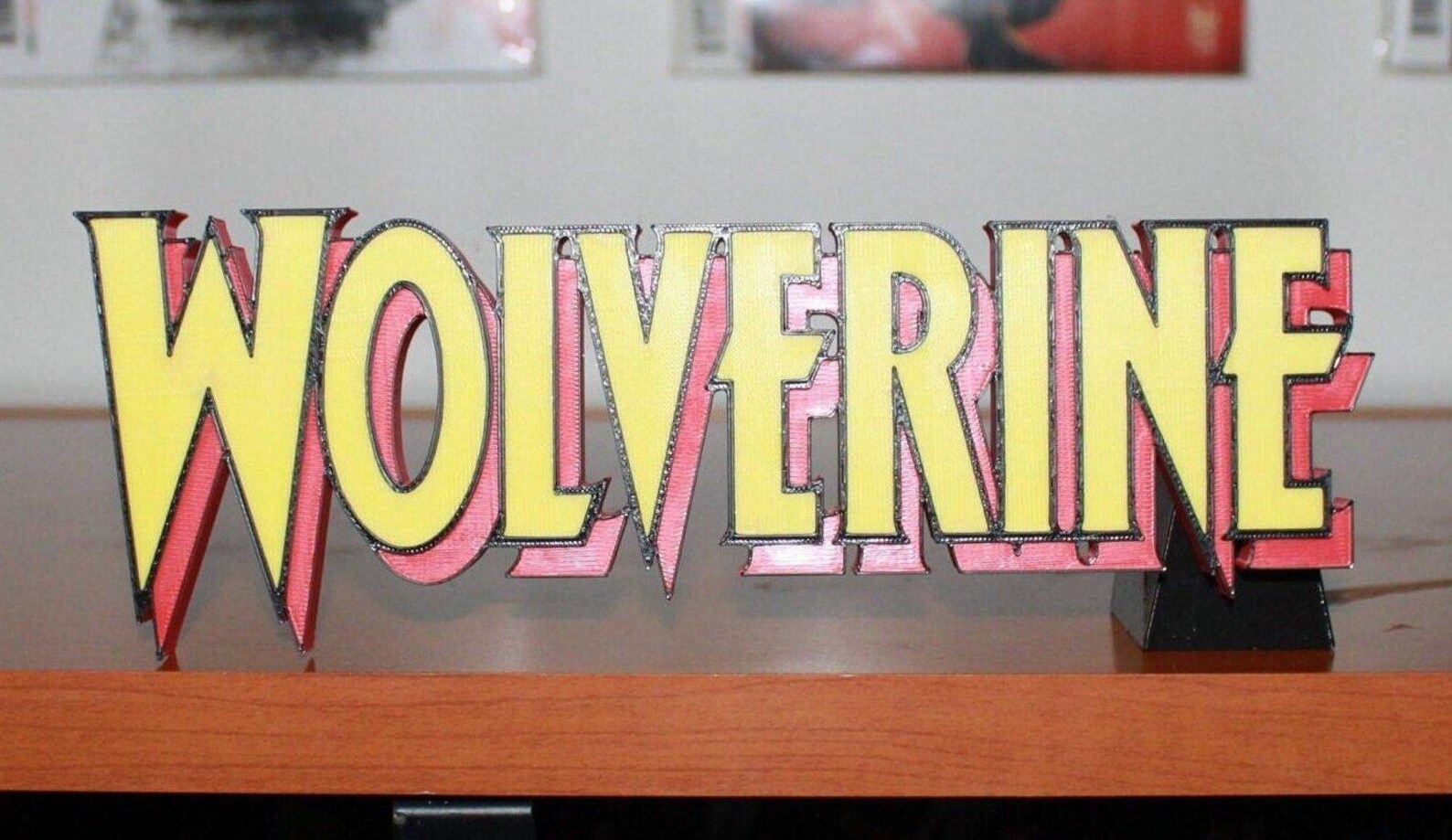 Wolverine Sign Mark Wolverine Jumbo 12.4 in 3D Printed Logo Sign Wall Desk Shelf Art - Etsy