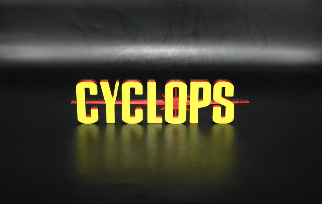 Cyclops 3D Printed Logo Sign Wall Desk Shelf Art - Etsy