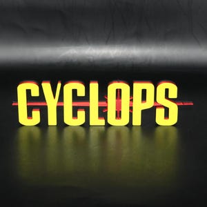 Cyclops 3D printed Logo Sign Wall Desk Shelf Art
