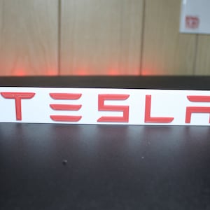Tesla3D printed Logo Art