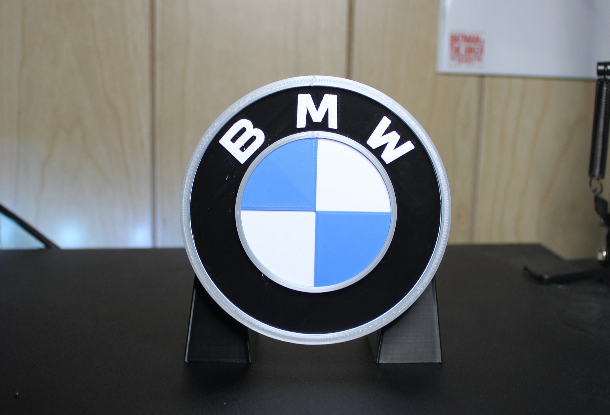🚘 Logo BMW M avec éclairage - Cadeau Déco 3D