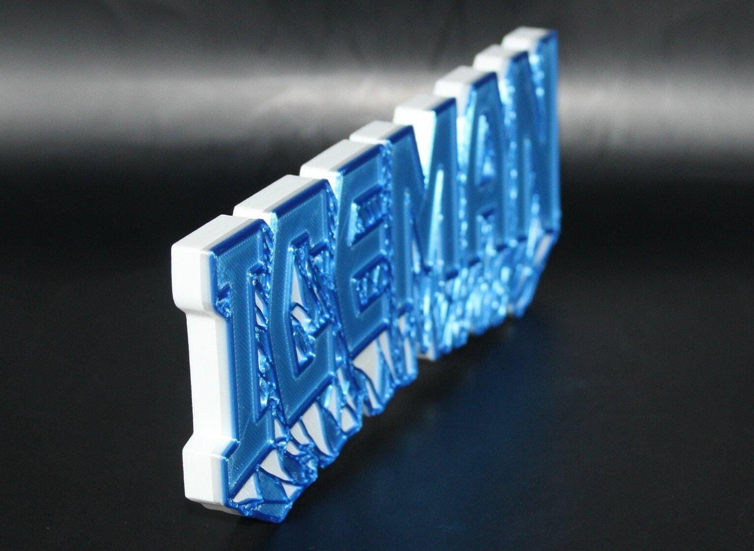 Iceman 3D Printed Logo Sign Wall Desk Shelf Art - Etsy