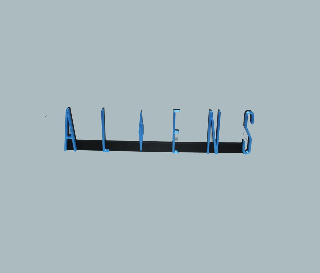 Aliens 3D Printed Logo Sign Wall Desk Shelf Art - Etsy