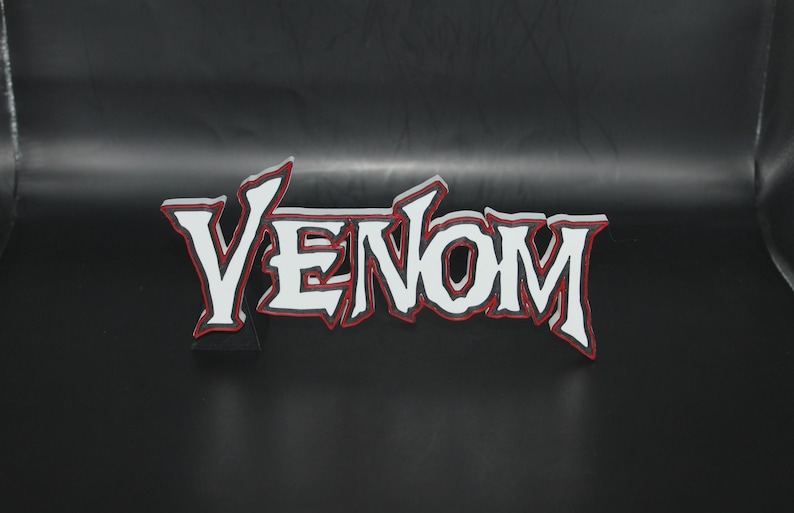 Venom Web Lettering Venom 3D Printed Logo Sign Wall Desk Shelf Art - Etsy