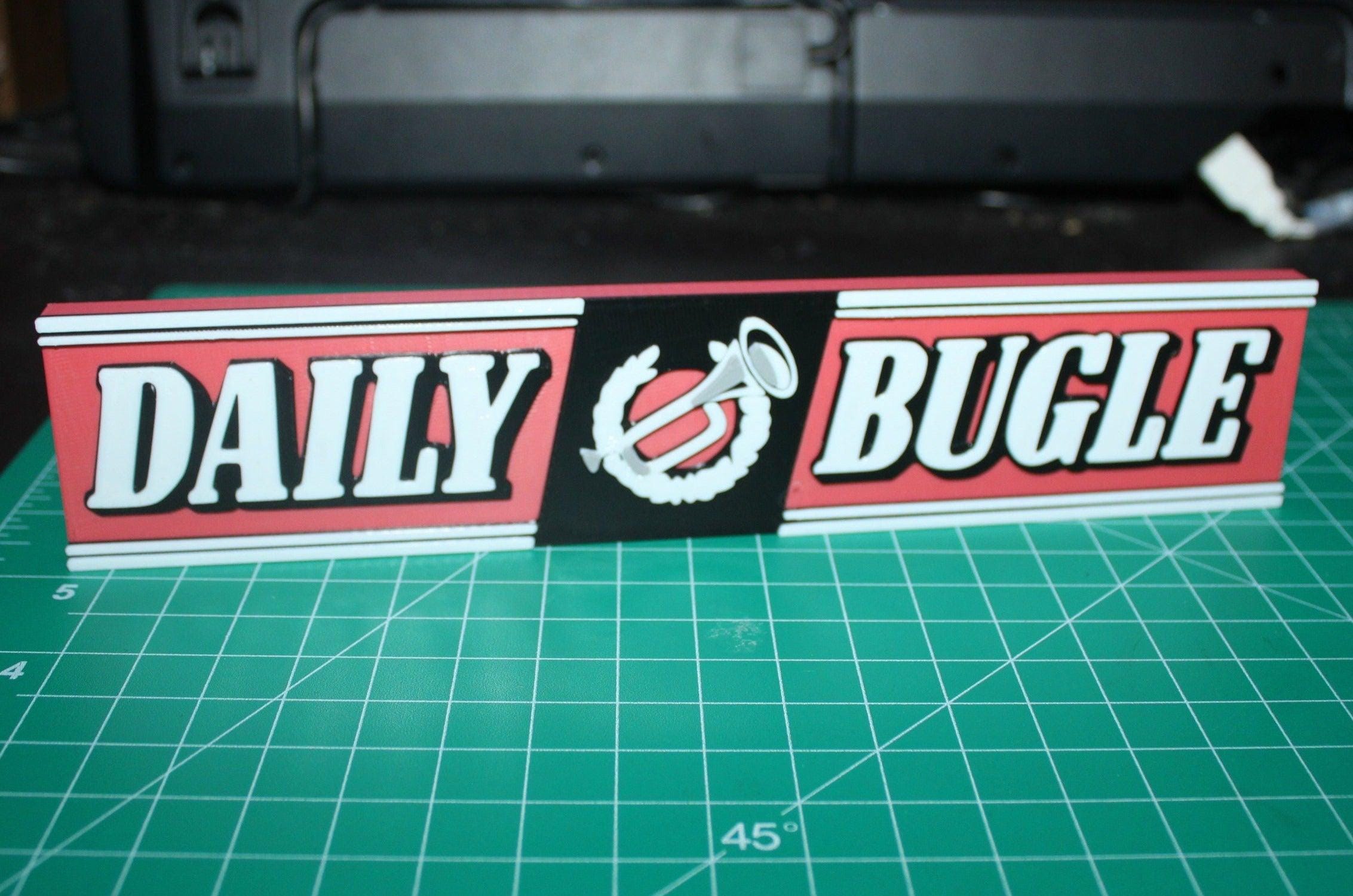 Daily Bugle 3D Printed Logo Sign Wall Desk Shelf Art - Etsy