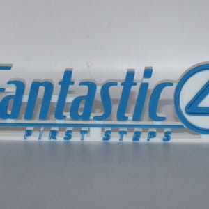 The Fantastic Four First Steps 3D printed Logo Sign Wall Desk Shelf Art
