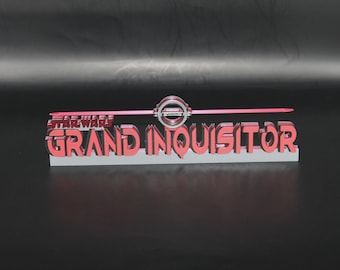 Grand Inquisitor 3D printed Logo Sign Wall Desk Shelf Art