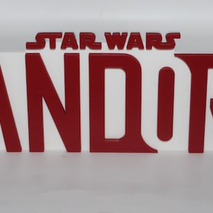 Andor 3D printed Logo Sign Wall Desk Shelf Art
