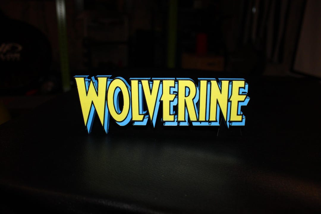 Wolverine Sign Mark Wolverine Jumbo 12.4 in 3D Printed Logo Sign Wall Desk Shelf Art - Etsy