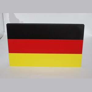 Deutsche Flagge 3D gedrucktes Logo Schild Wand Schreibtisch Regal Kunst