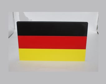 German Flag 3D printed Logo Sign Wall Desk Shelf Art