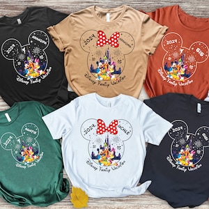 Custom Disney Family Trip Shirt 2024, Disney Vacation Shirt, Disney Family Vacation Shirt, Personalized Disney Trip Shirt, Disneyworld Shirt