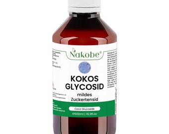Natürliches Kokosglucosid 500ml - Mildes & Hautfreundliches Waschtensid - Nachhaltiges Zuckertensid für Sanfte Reinigung - Coco Glucoside