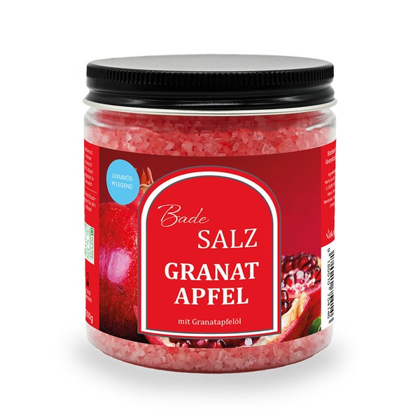 Badesalz Granatapfel, Maris sal, unvergleichliches Badeerlebnis, 300g