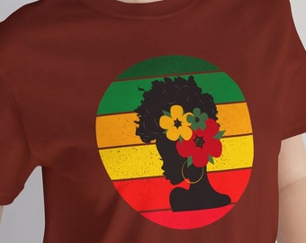 Stylish Juneteenth Themed Shirt Afro Juneteenth T-shirt Juneteenth Jubilee Tee Embrace the Heritage Celebrate Freedom Juneteenth Themed Tee