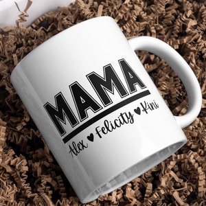 Personalized Mom Mug with Kids&#39; Names, Unique Mother&#39;s Day Present, Gift for Moms, Custom Coffee Mug for Mom, Custom Mug for Mother&#39;s Day
