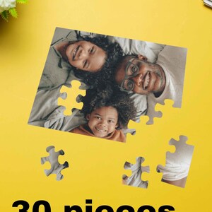 Custom Wedding Photo Jigsaw Puzzle, Add Your Own Touch to Family Night with This Unique and Memorable Keepsake, Great Gift for Any Occasion