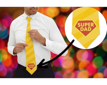 Regalo perfetto per il tuo super papà Cravatta elegante regalo per papà Festa del papà Cravatta a sorpresa per super papà Regalo perfetto Regalo unico per lui