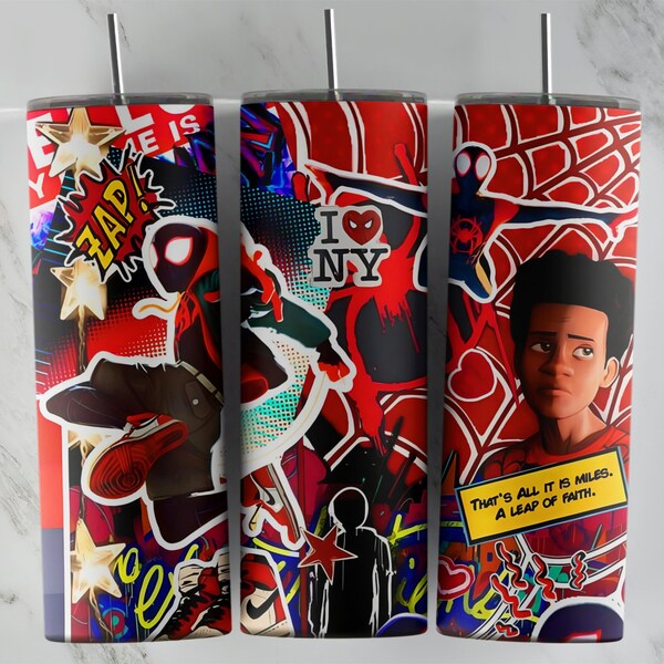 Spiderman Tumbler design, 20 oz skinny tumbler design, sublimation image, tumbler wrap, Spiderman Cup, Spiderman Sublimation, tumbler design