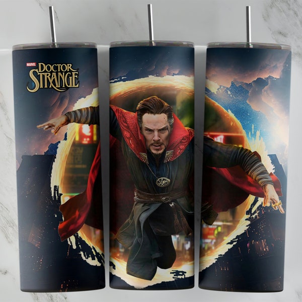 Dr Strange Tumbler design, 20 oz skinny tumbler design, sublimation image, tumbler wrap, Dr Strange Cup, Dr Strange Sublimation, tumbler