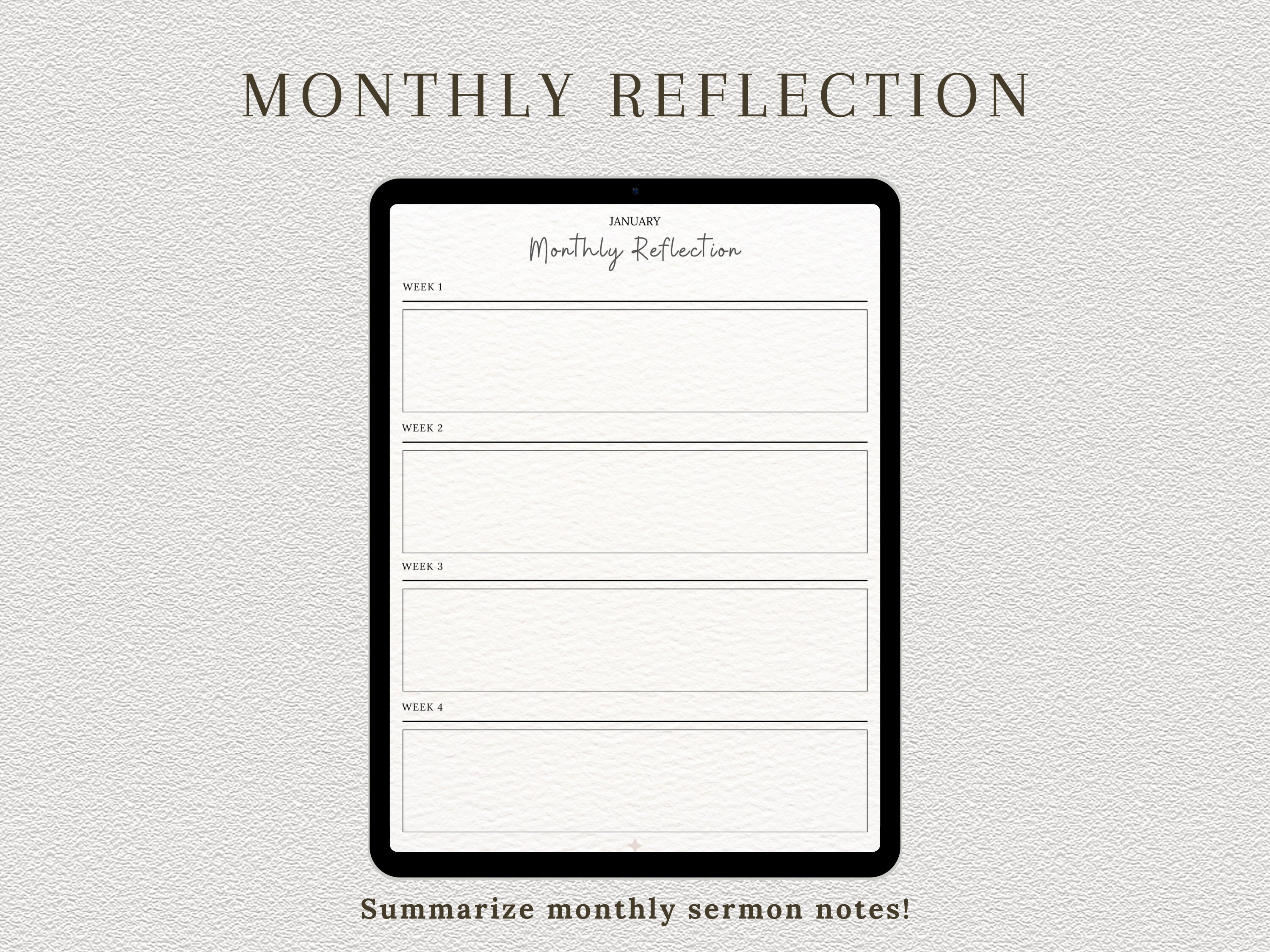 Sermon Notes Printable, Digital Bible Study Journal, Church Service ...