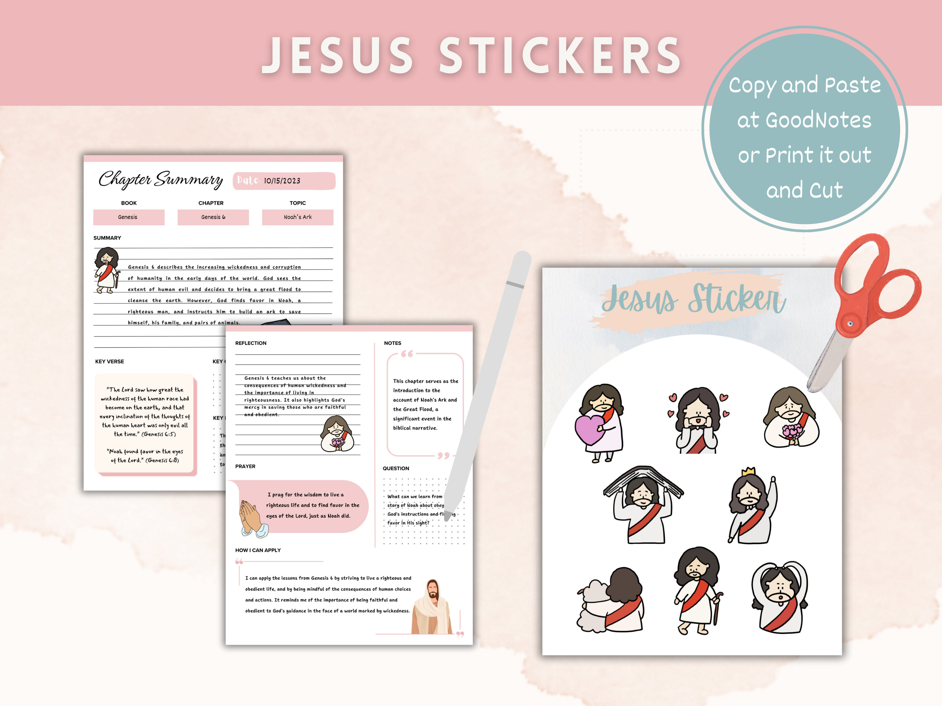 Bible Chapter Summary Printable Template Bible Study Guide Etsy
